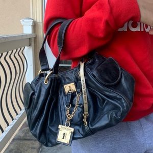 juicy couture leather "i am the fairest" handbag